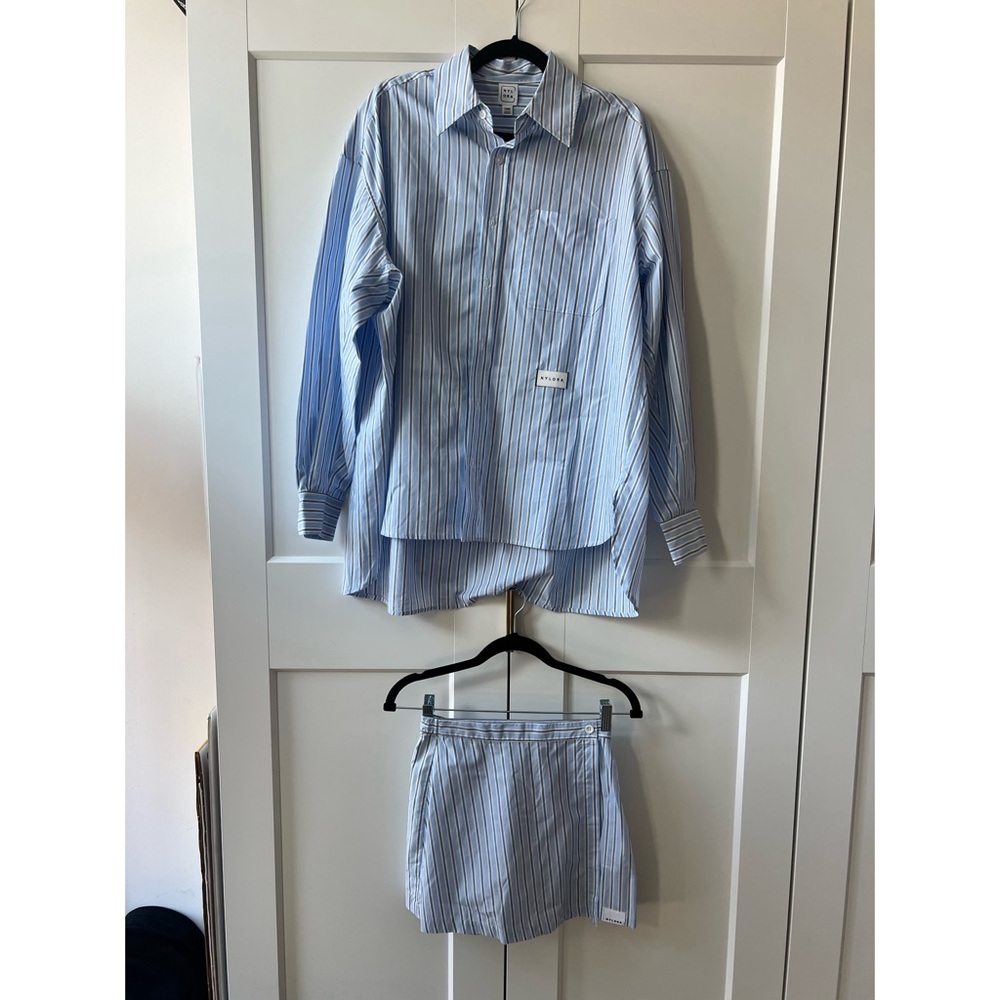 Nylora blue striped set